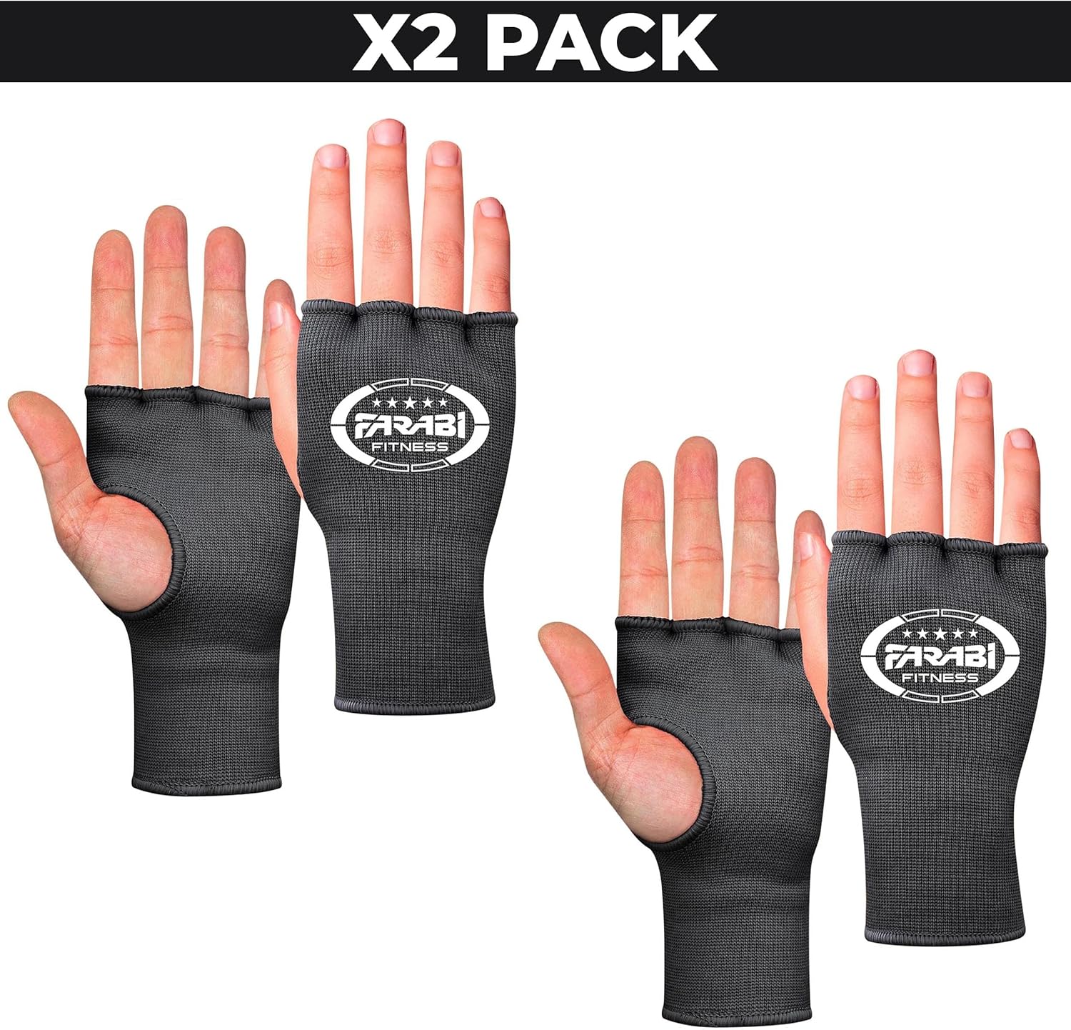 Farabi Sports Vendas de Boxeo Guantes Interiores elásticos de Medio...