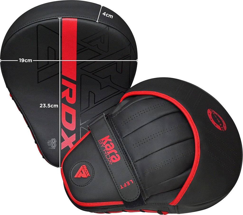RDX Almohadillas de boxeo Curvadas Focus Mits, Maya Hide Leather Ka...