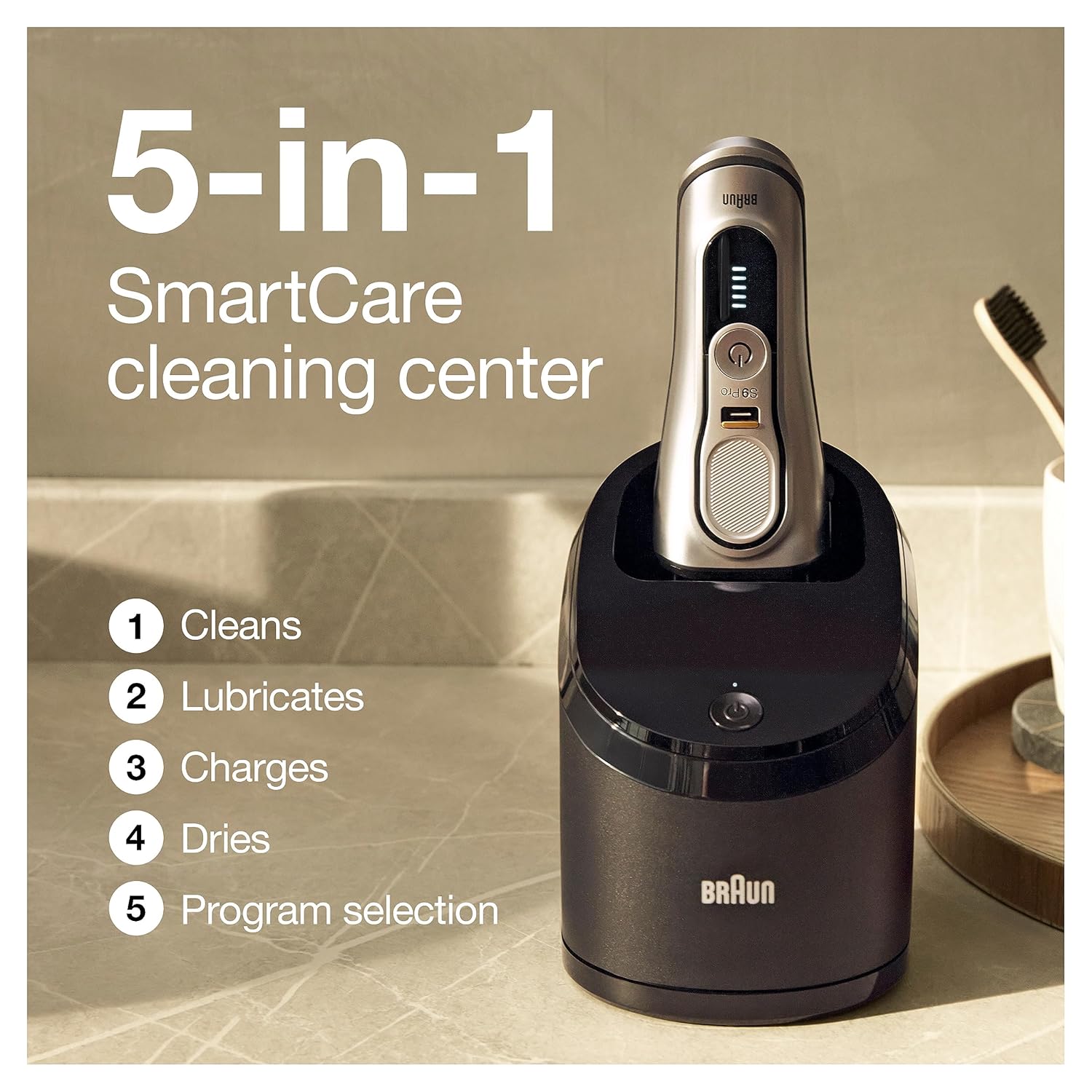 Braun Maquinilla de afeitar eléctrica para hombres, afeitadora de p...