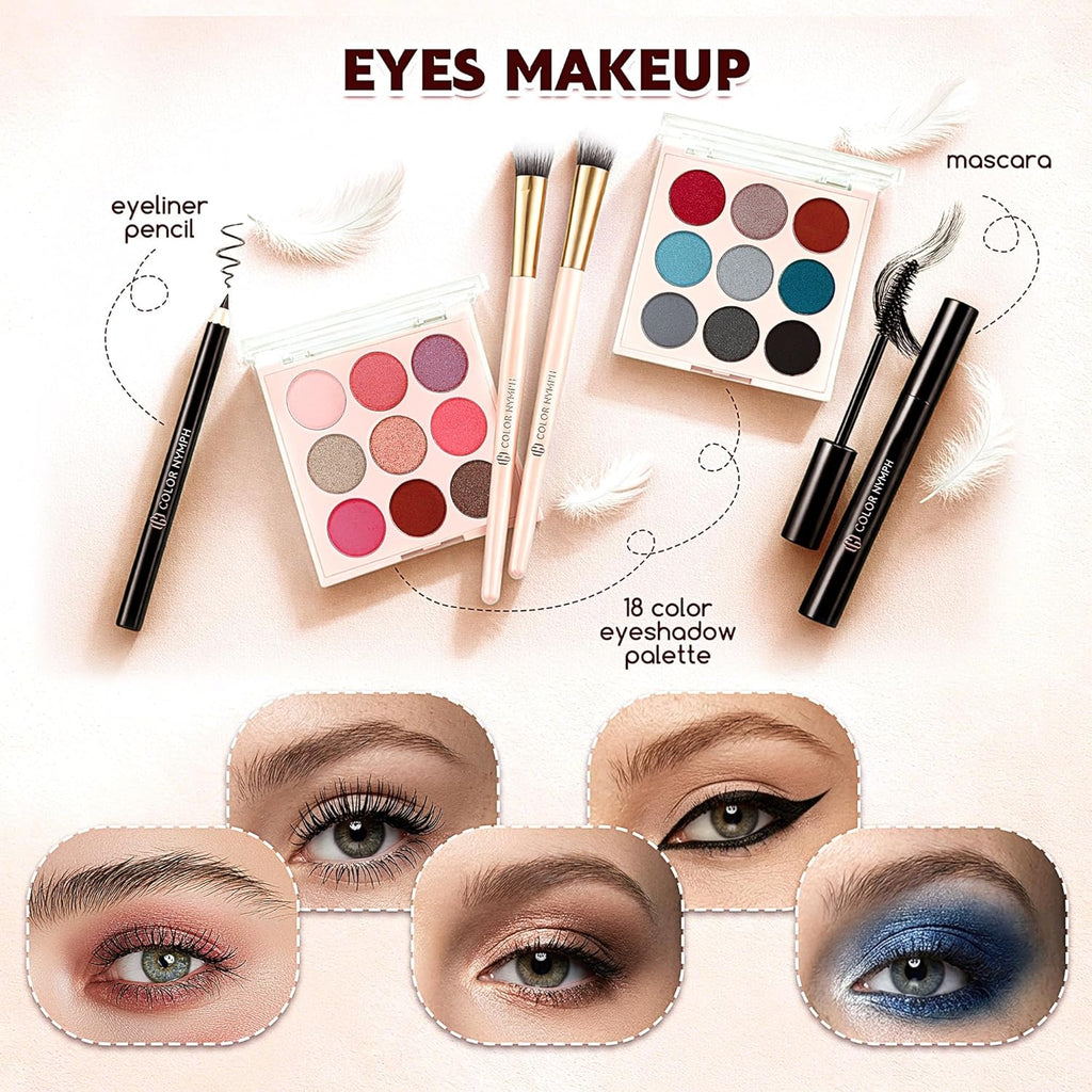 Color Nymph Kit de maquillaje todo en uno para adolescentes y niñas...