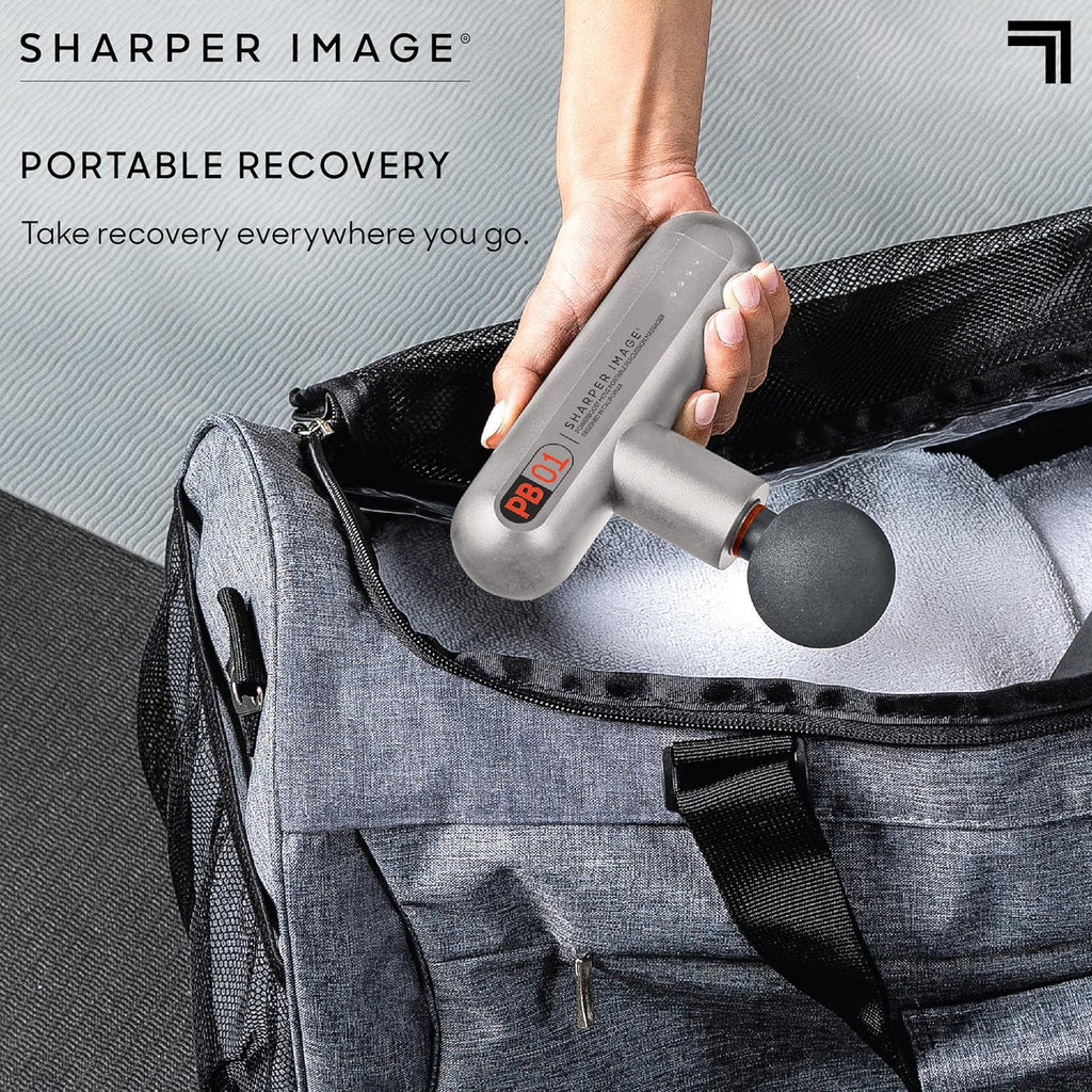 Sharper Image Powerboost Move - Mini pistola de masaje de percusión...